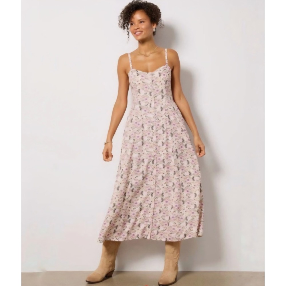 NWT Z Supply X Evereve Angel Eyes Toile Midi Dress Floral Sundress Beach Sz S